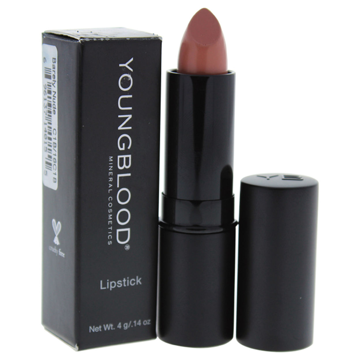 Youngblood Women COSMETIC Mineral Creme Lipstick - Barely Nude 0.14 Oz
