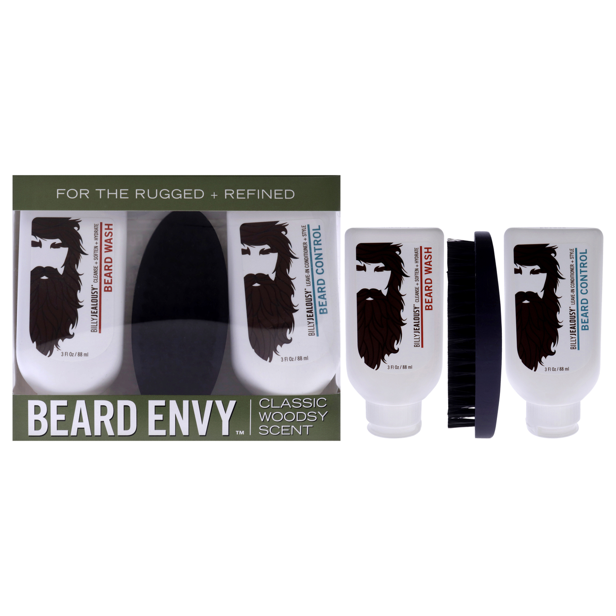 Billy Jealousy Men BATHBODY Beard Envy Kit 3 Pc