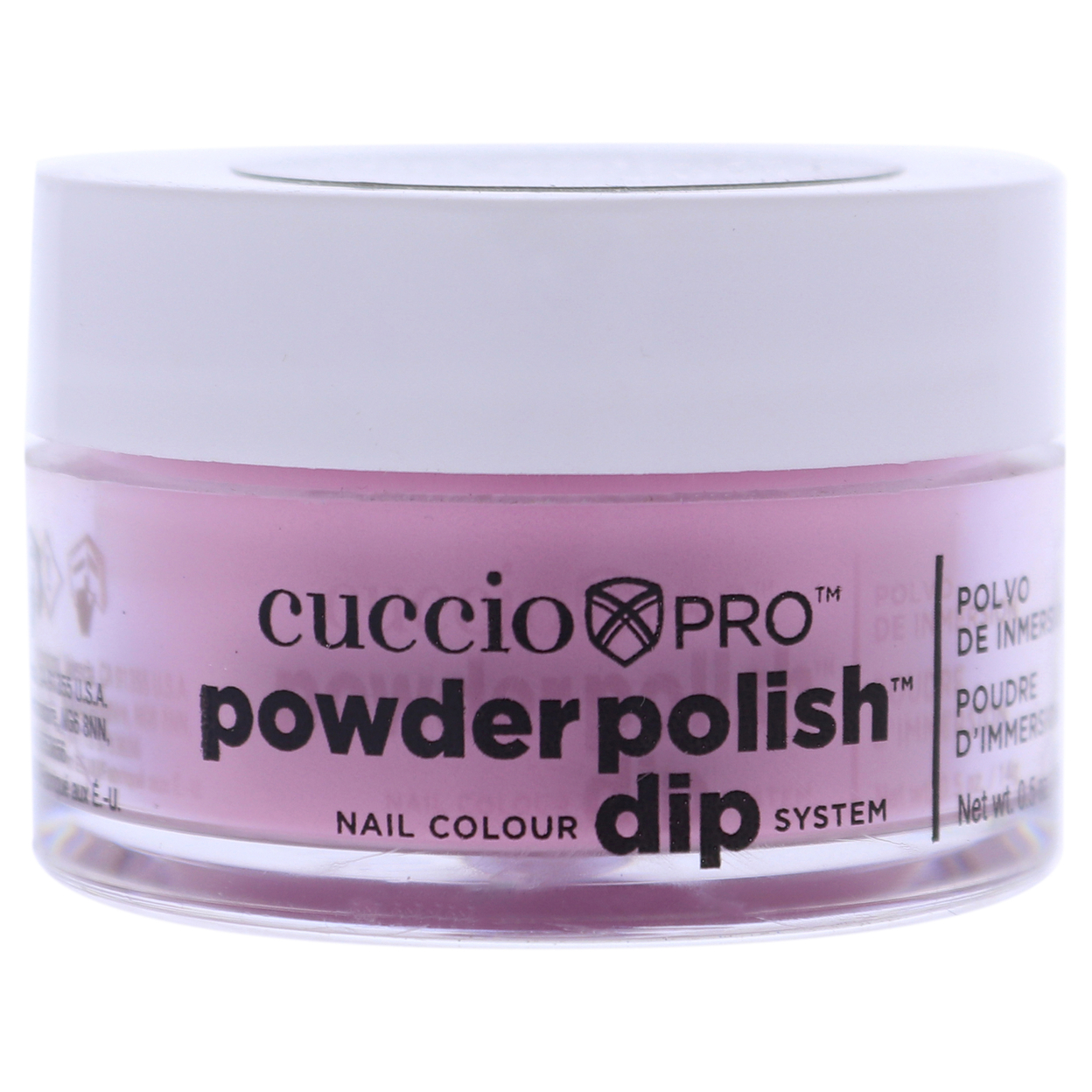 Cuccio Colour Pro Powder Polish Nail Colour Dip System - Pink Nail Powder 0.5 Oz