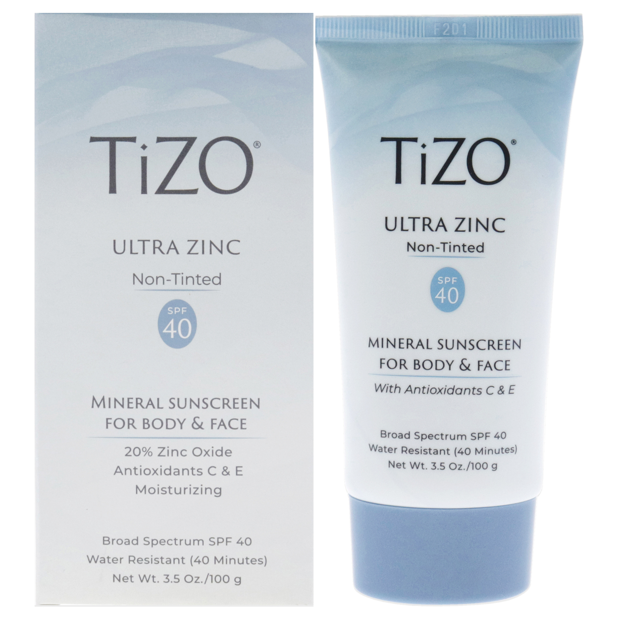 Tizo Ultra Zinc Body And Face Non-tinted SPF 40 Sunscreen 3.5 Oz