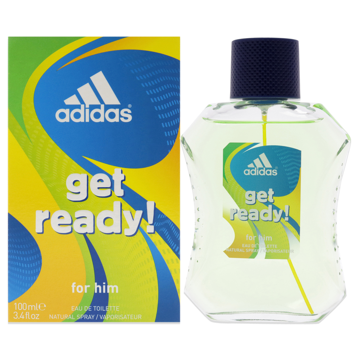 Adidas Get Ready EDT Spray 3.4 Oz