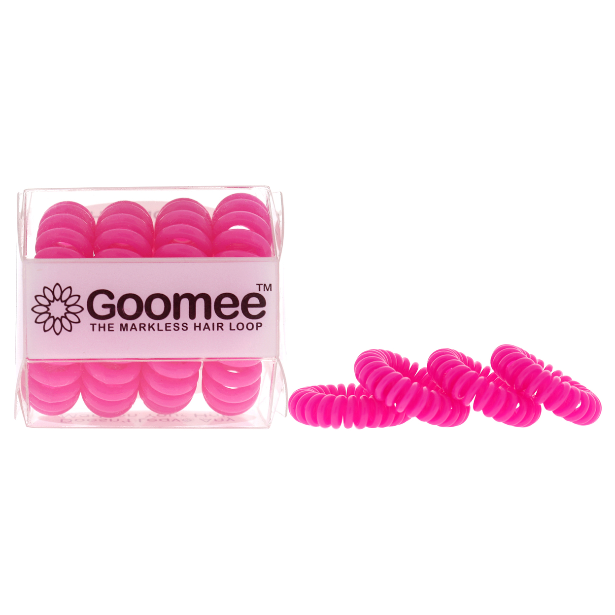 Goomee The Markless Hair Loop Set - Panther Pink Hair Tie 4 Pc