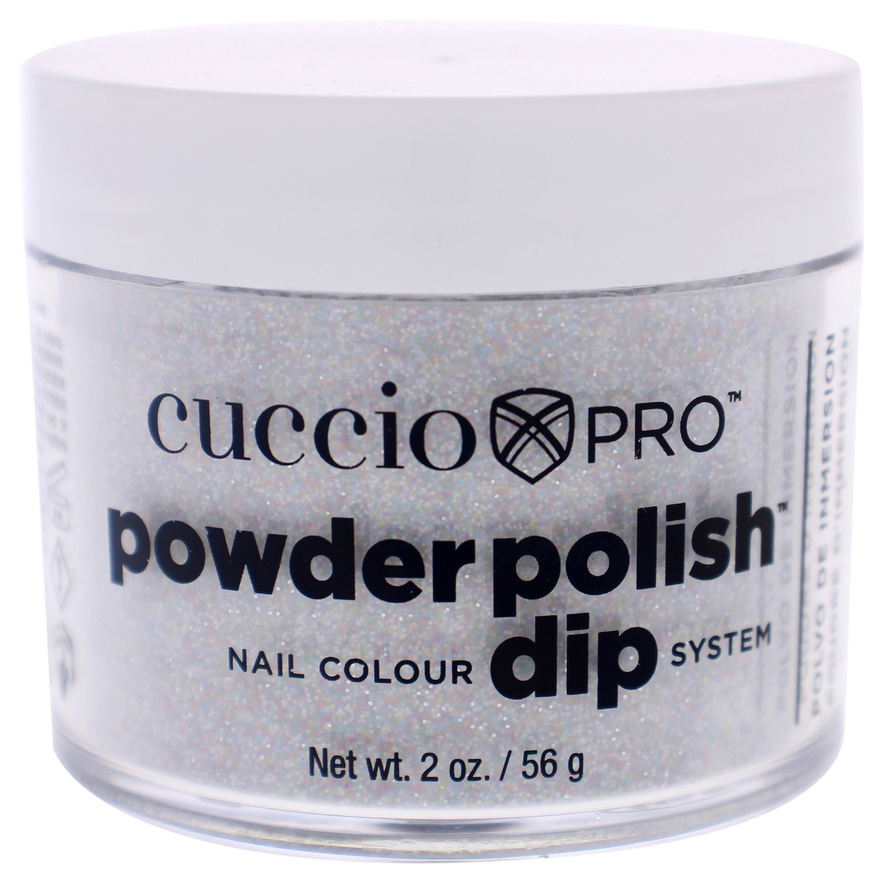 Cuccio Colour Pro Powder Polish Nail Colour Dip System - Multi Color Glitter Nail Powder 1.6 Oz