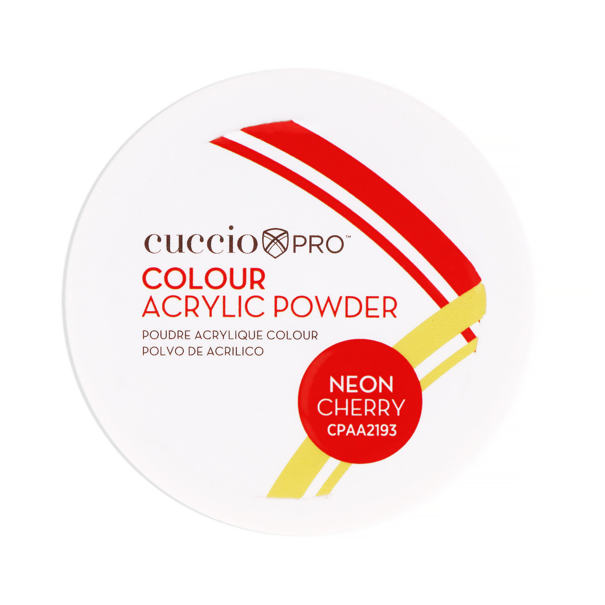 Cuccio PRO Colour Acrylic Powder - Neon Cherry 1.6 Oz