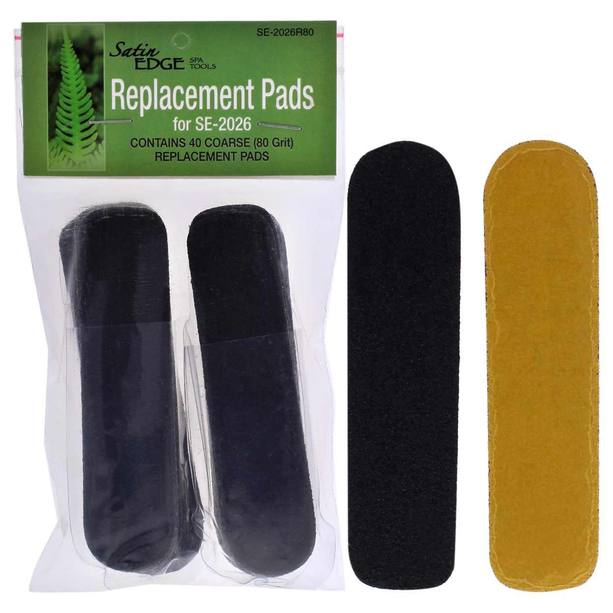 Satin Edge Replacement Pads - SE-2026 80-Grit Grit Strips 40 Pc