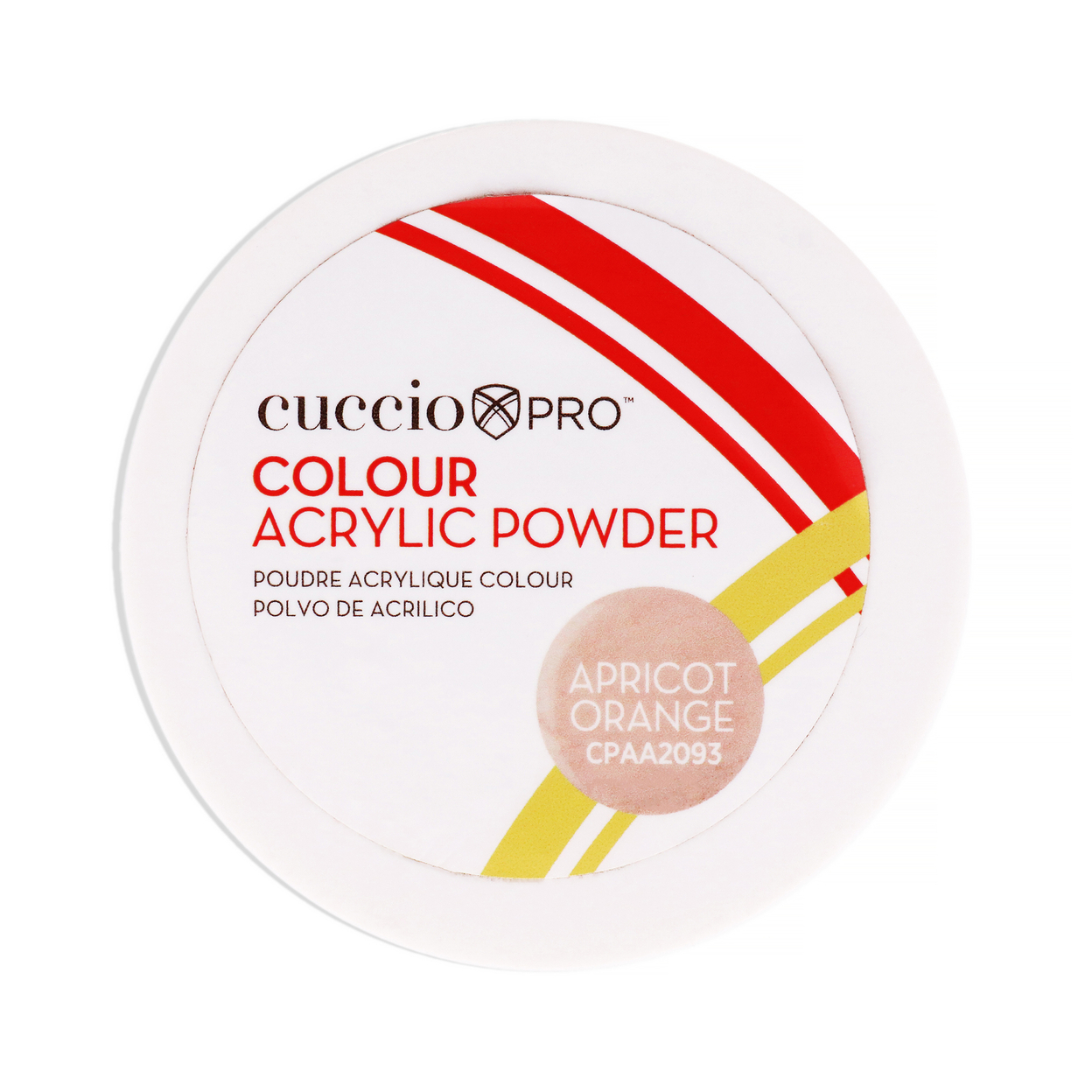 Cuccio PRO Colour Acrylic Powder - Apricot Orange 1.6 Oz