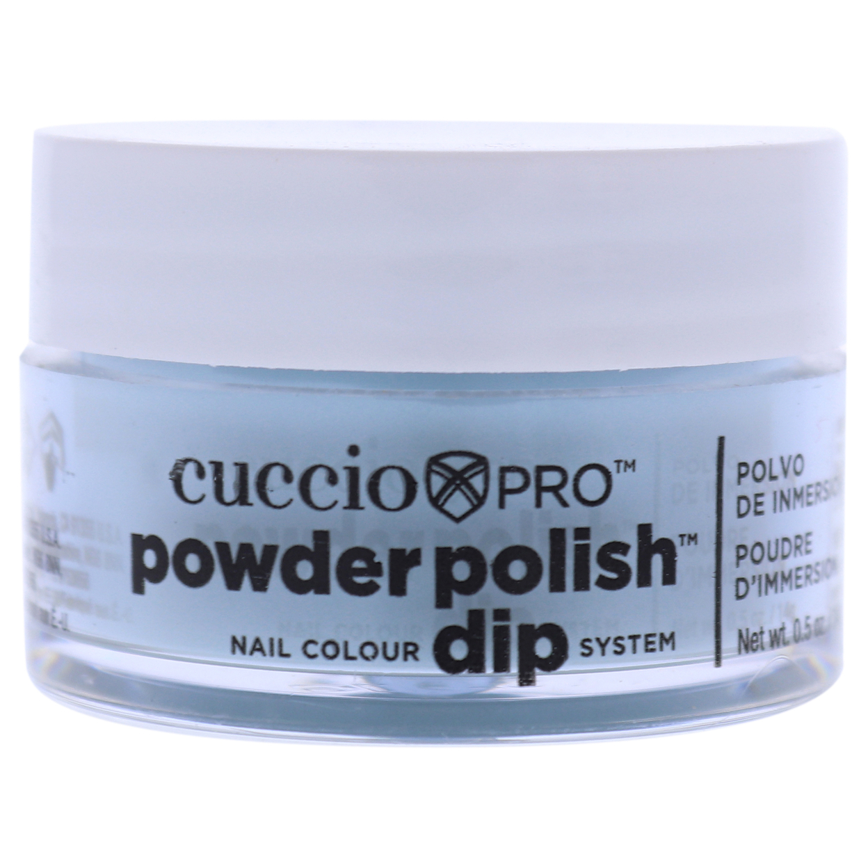Cuccio Colour Pro Powder Polish Nail Colour Dip System - Denim Blue Nail Powder 0.5 Oz