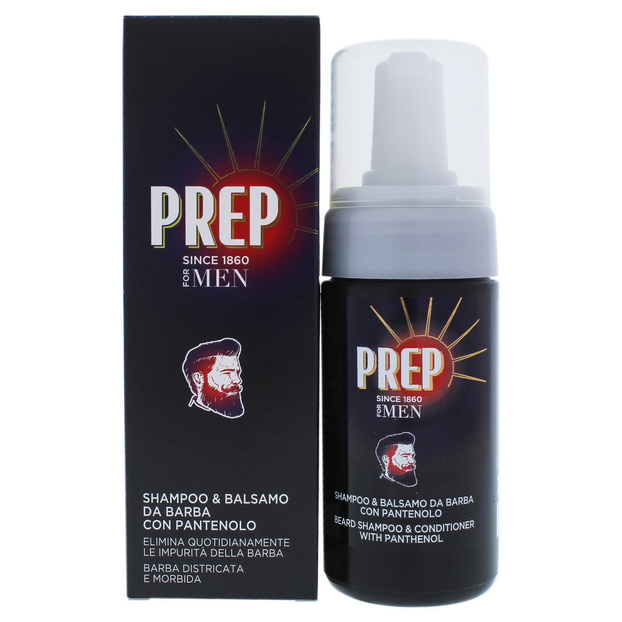 Prep Beard Shampoo And Conditioner With Panthenol 3.4 Oz