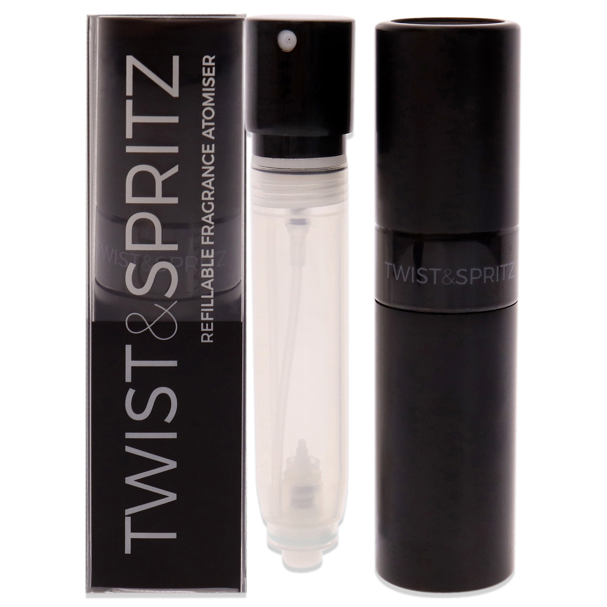 Twist And Spritz Atomiser - Black 8 Ml 8 Ml