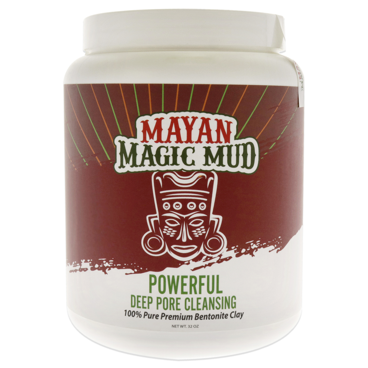 Mayan Magic Mud Powerful Deep Pore Cleansing Sodium Bentonite Clay Cleanser 32 Oz