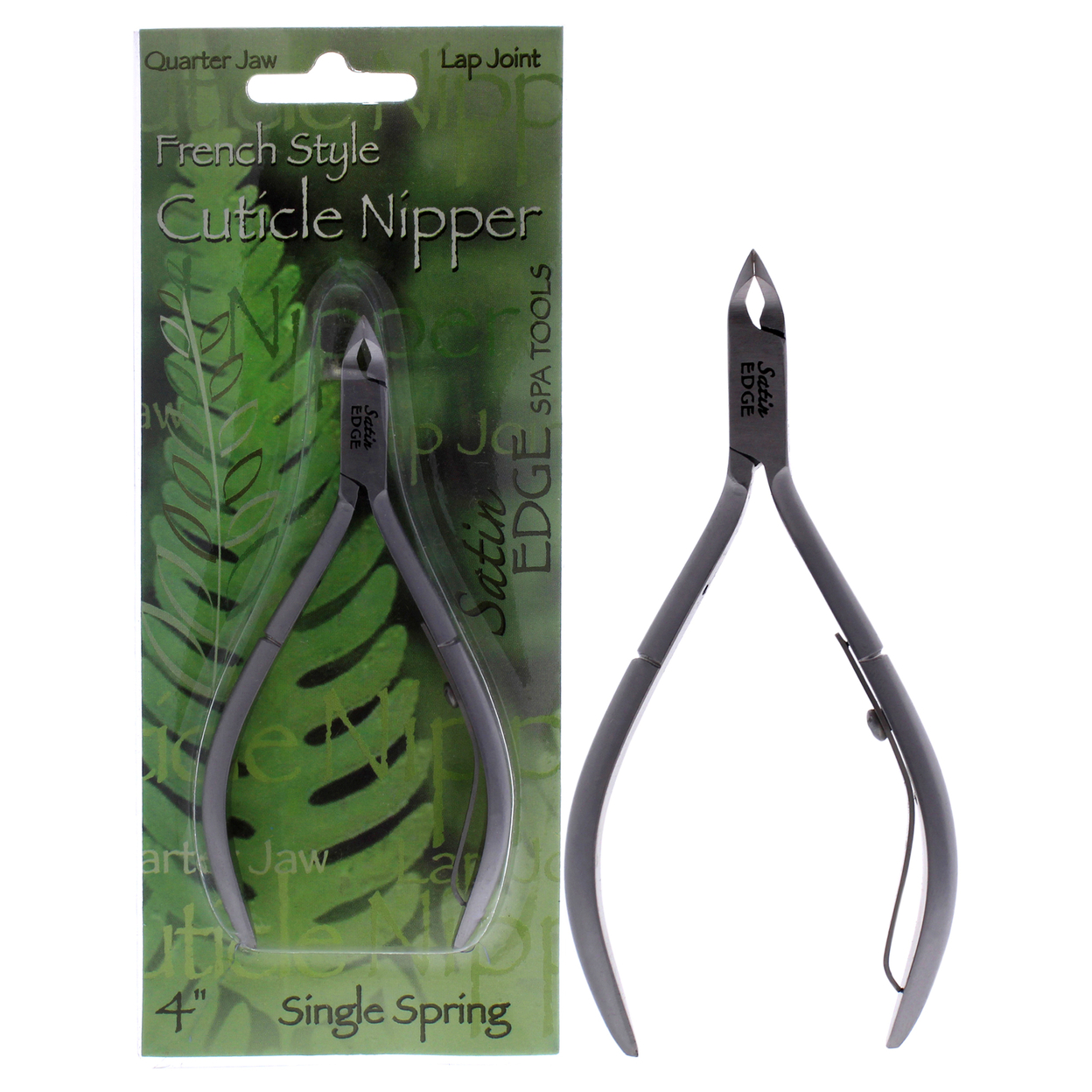 Satin Edge Cuticle Nipper French Style - Quarter Jaw 4 Inch