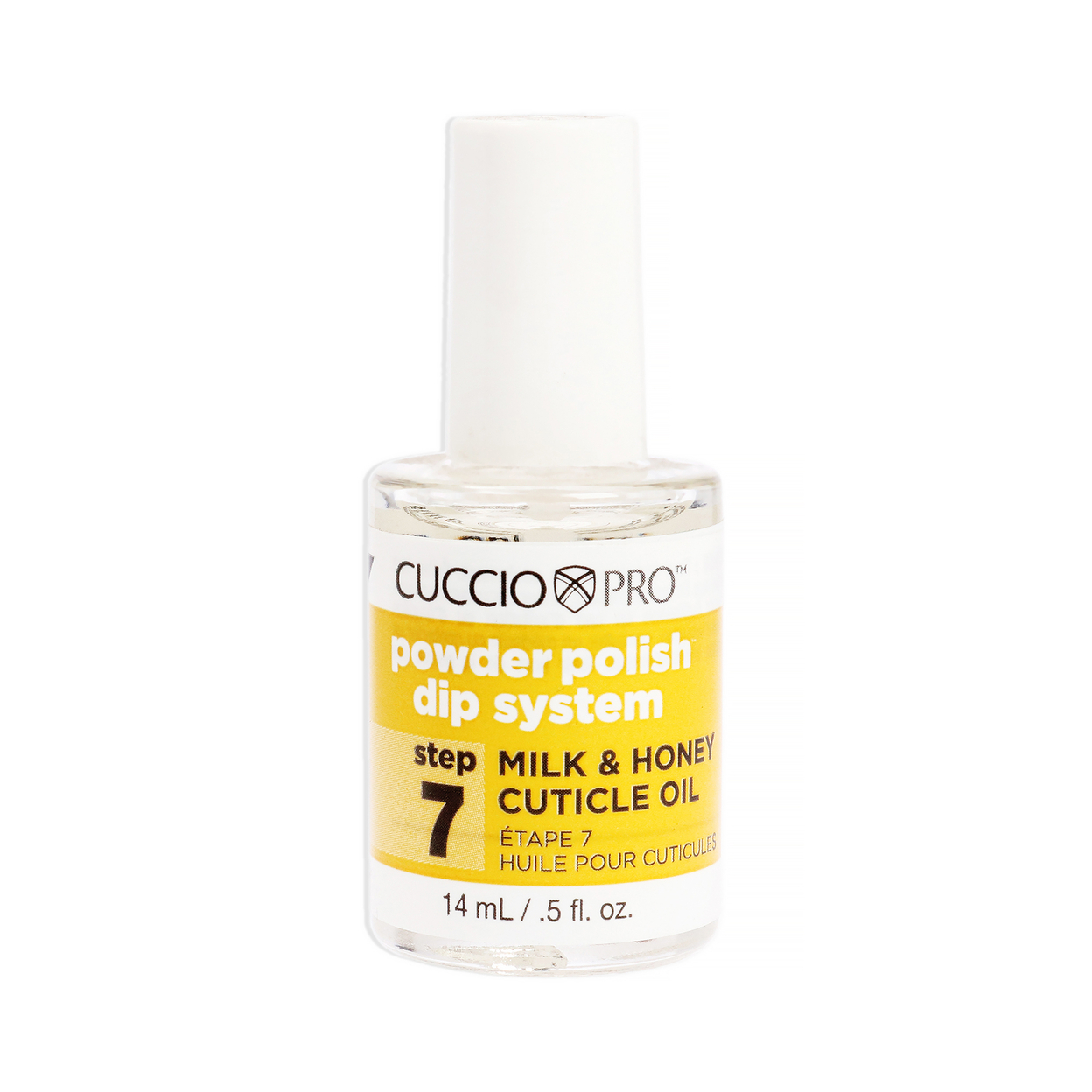 Cuccio Colour Pro Powder Polish Dip System Milk And Honey Cuticle Oil - Step 7 Nail Polish 0.5 Oz