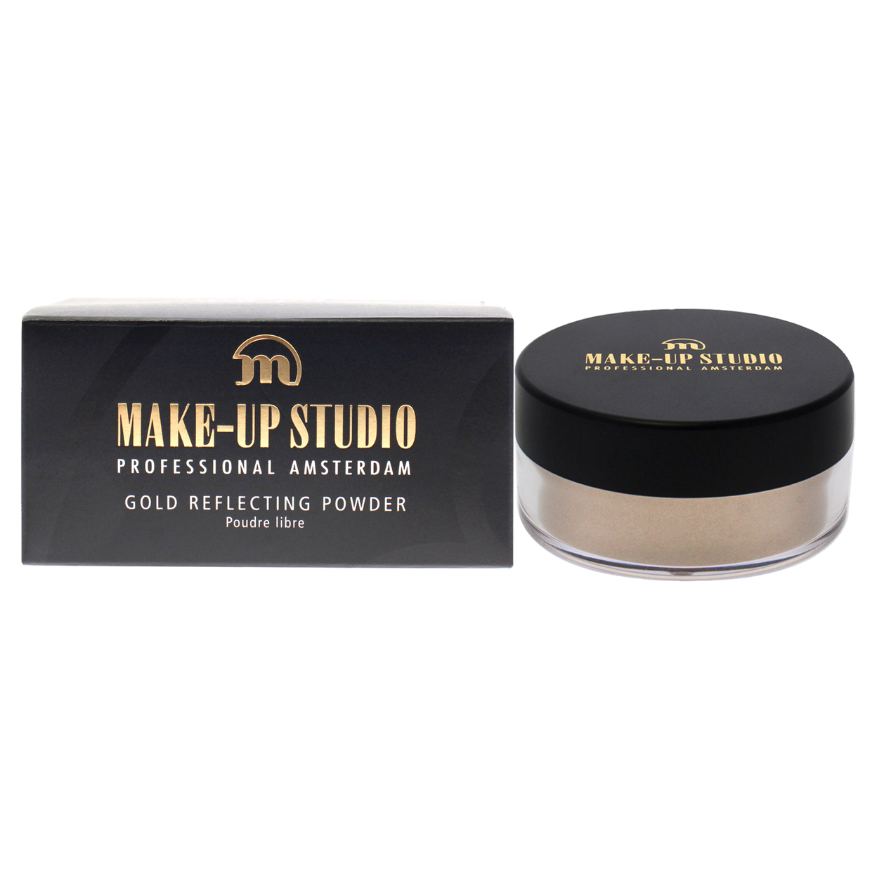 Make-Up Studio Gold Reflecting Powder Highlighter - Natural 0.53 Oz