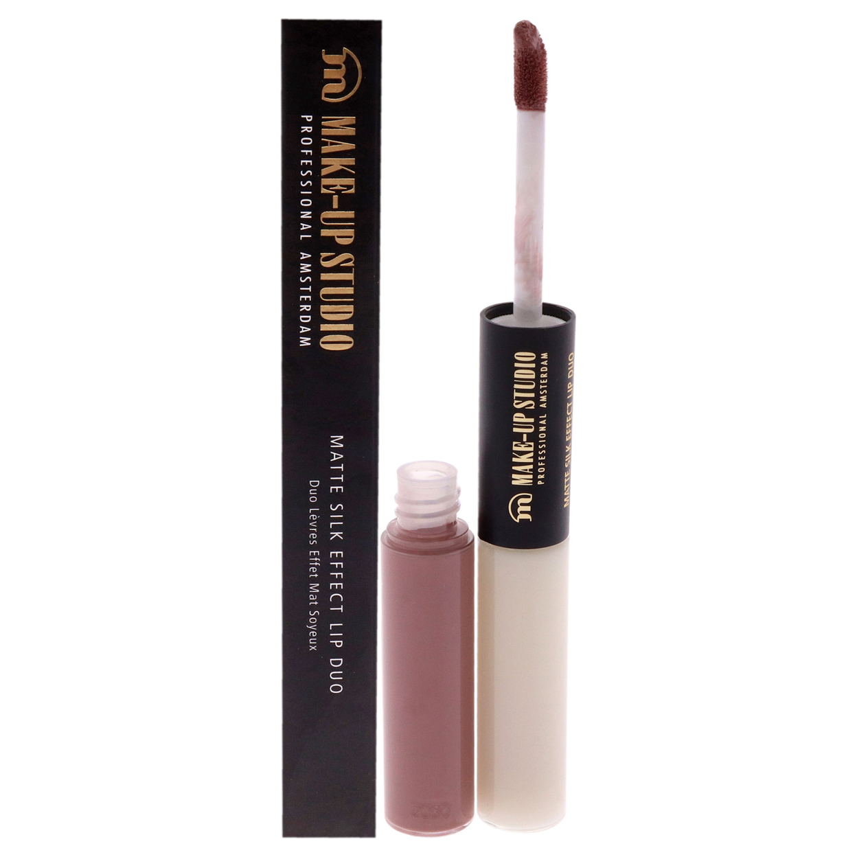 Make-Up Studio Matte Silk Effect Lip Duo - Blushing Nude Lipstick 0.2 Oz