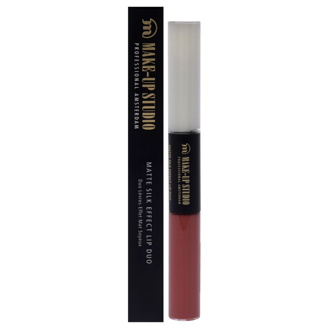 Make-Up Studio Matte Silk Effect Lip Duo - Charming Coral Lipstick 0.2 Oz