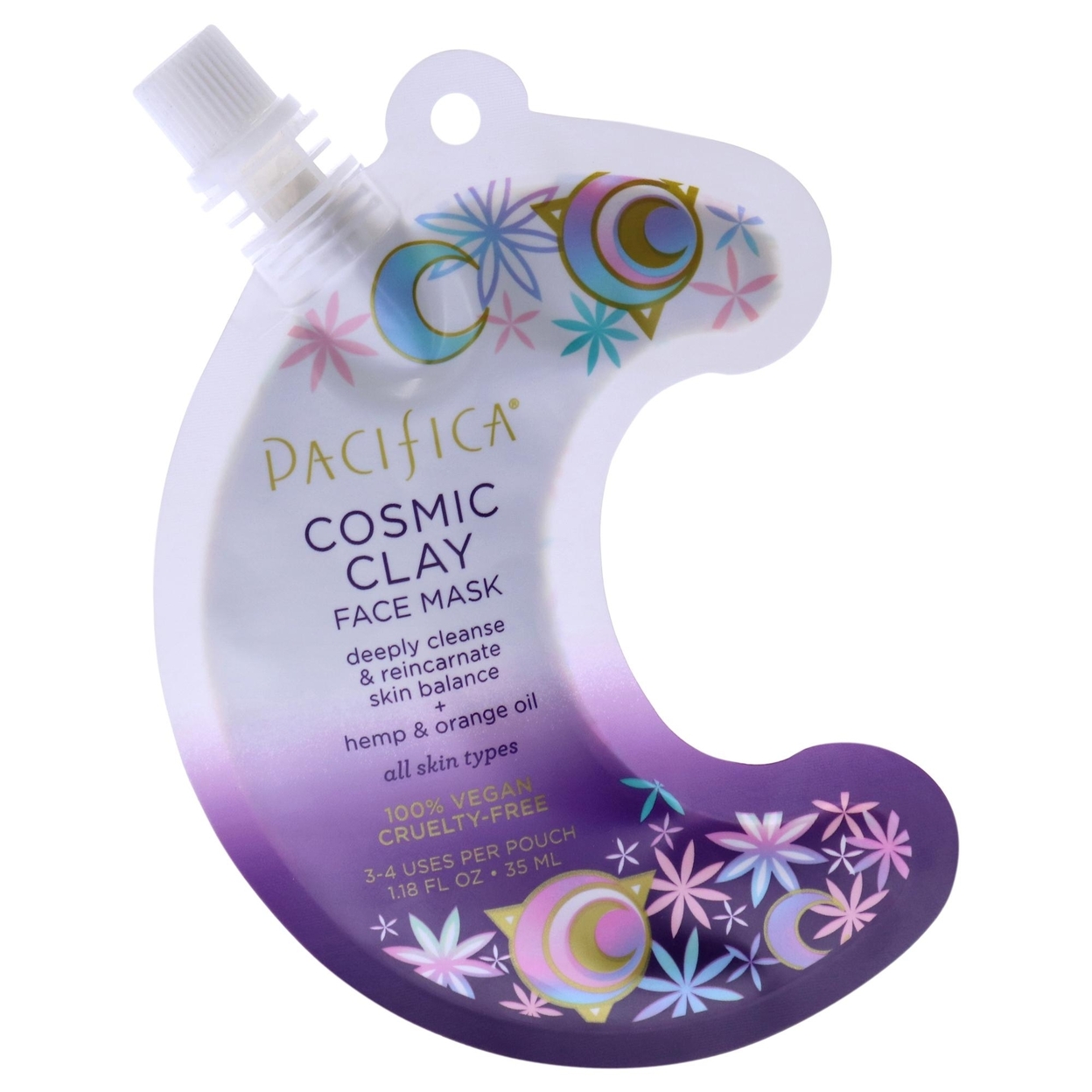 Pacifica Cosmic Clay Face Mask 1.18 Oz