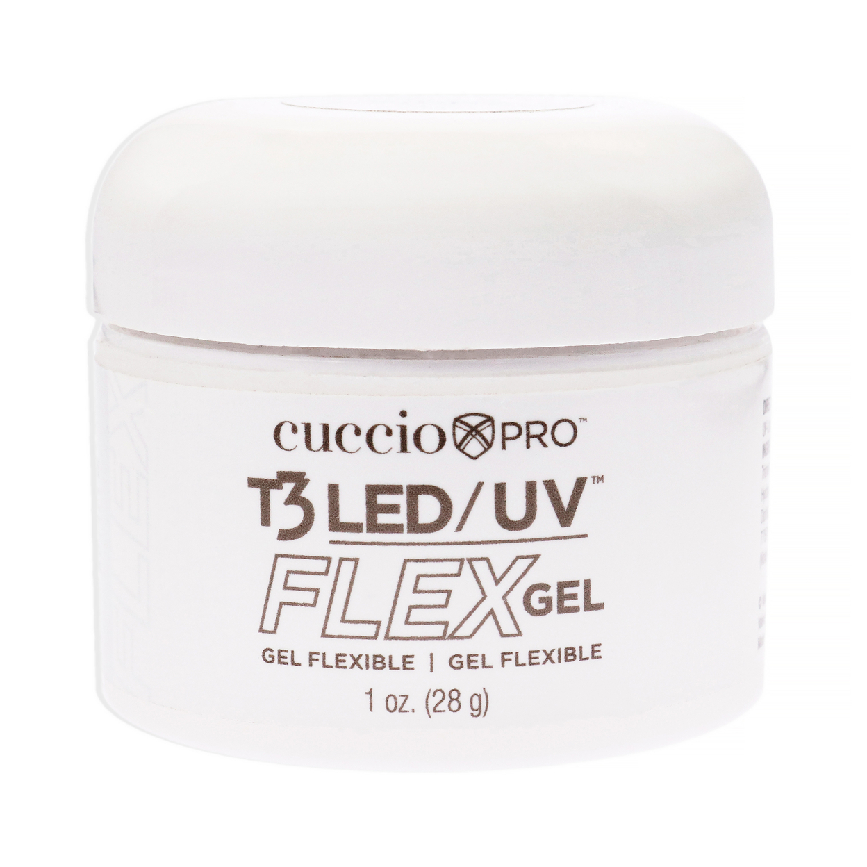 Cuccio Pro T3 LED-UV Flex Gel - White Nail Gel 1 Oz