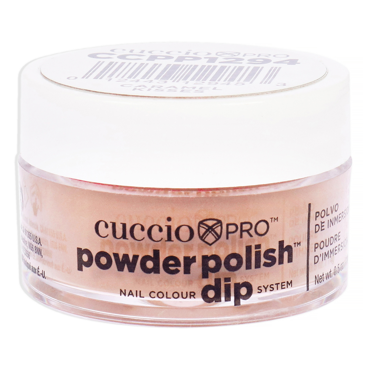Cuccio Colour Pro Powder Polish Nail Colour Dip System - Caramel Kisses Nail Powder 0.5 Oz