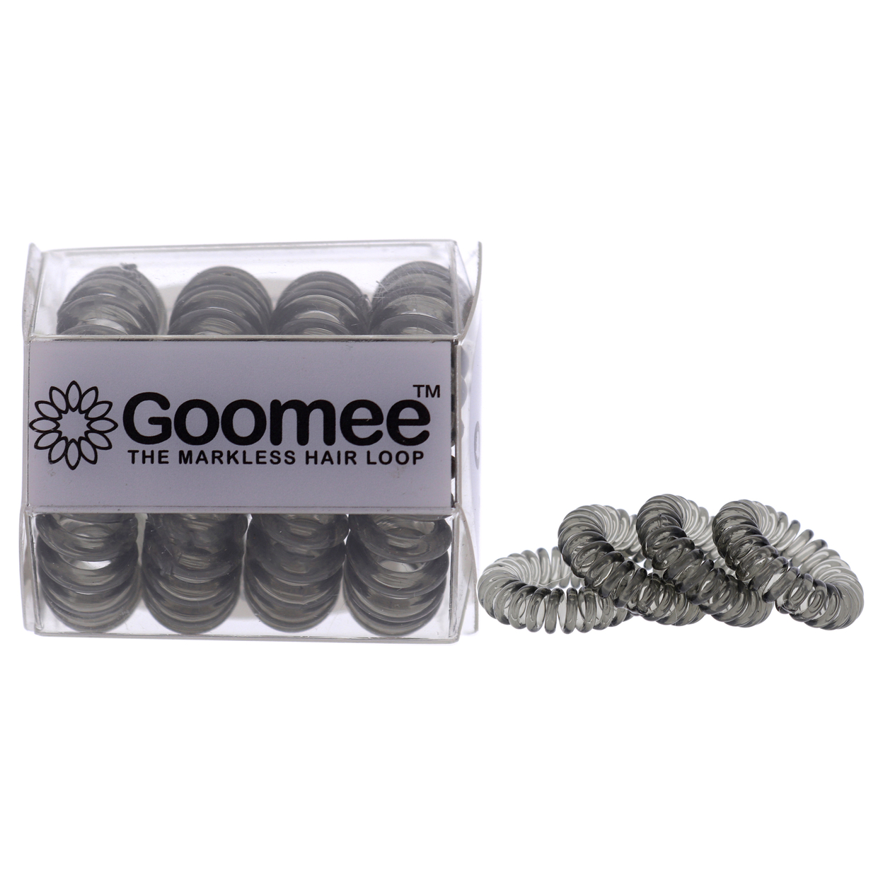 Goomee The Markless Hair Loop Set - Charcoal Hair Tie 4 Pc