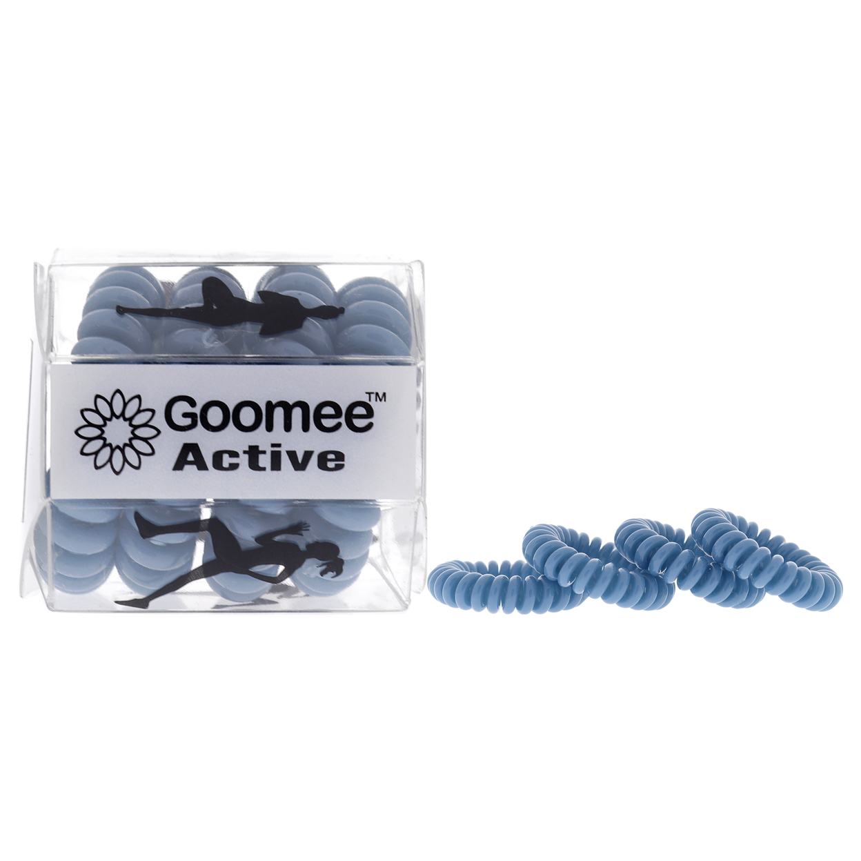 Goomee Active The Markless Hair Loop Set - Blue Olympic Waters Hair Tie 4 Pc