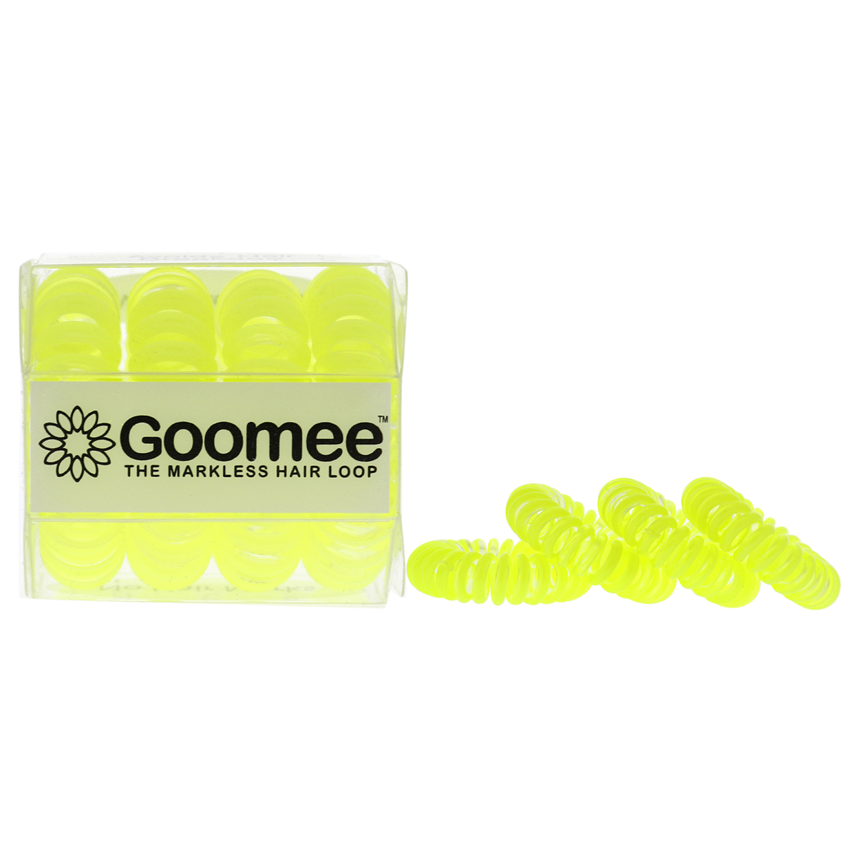 Goomee The Markless Hair Loop Set - Yolo Yellow Hair Tie 4 Pc