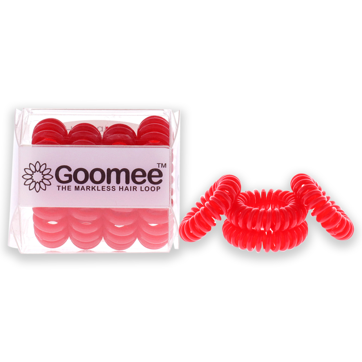 Goomee The Markless Hair Loop Set - American Rose Hair Tie 4 Pc