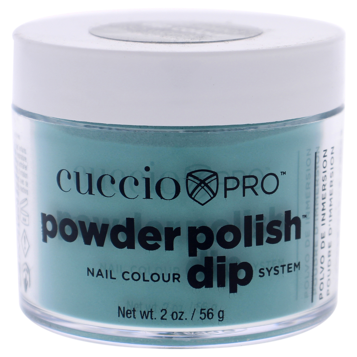 Cuccio Colour Pro Powder Polish Nail Colour Dip System - Jade Green Nail Powder 1.6 Oz