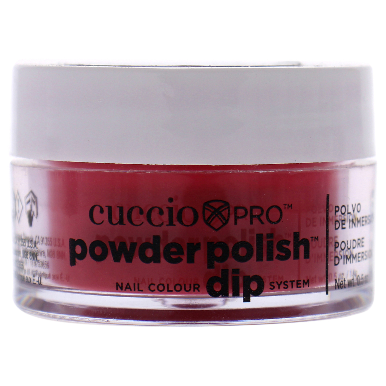 Cuccio Colour Pro Powder Polish Nail Colour Dip System - Candy Apple Red Nail Powder 0.5 Oz