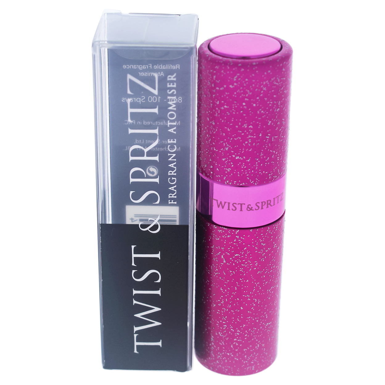 Twist And Spritz Atomiser - Hot Pink Glitter 8 Ml 8 Ml
