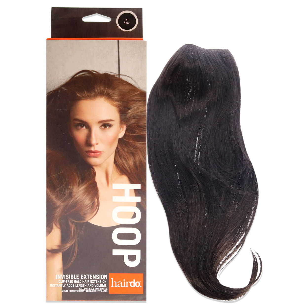 Hairdo Invisible Extension - R1 Black Hair Extension 1 Pc