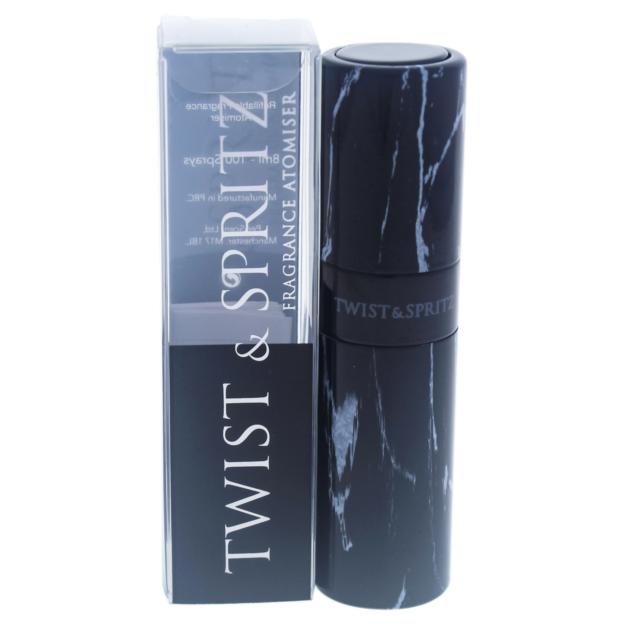 Twist And Spritz Atomiser - Black Marble 8 Ml 8 Ml