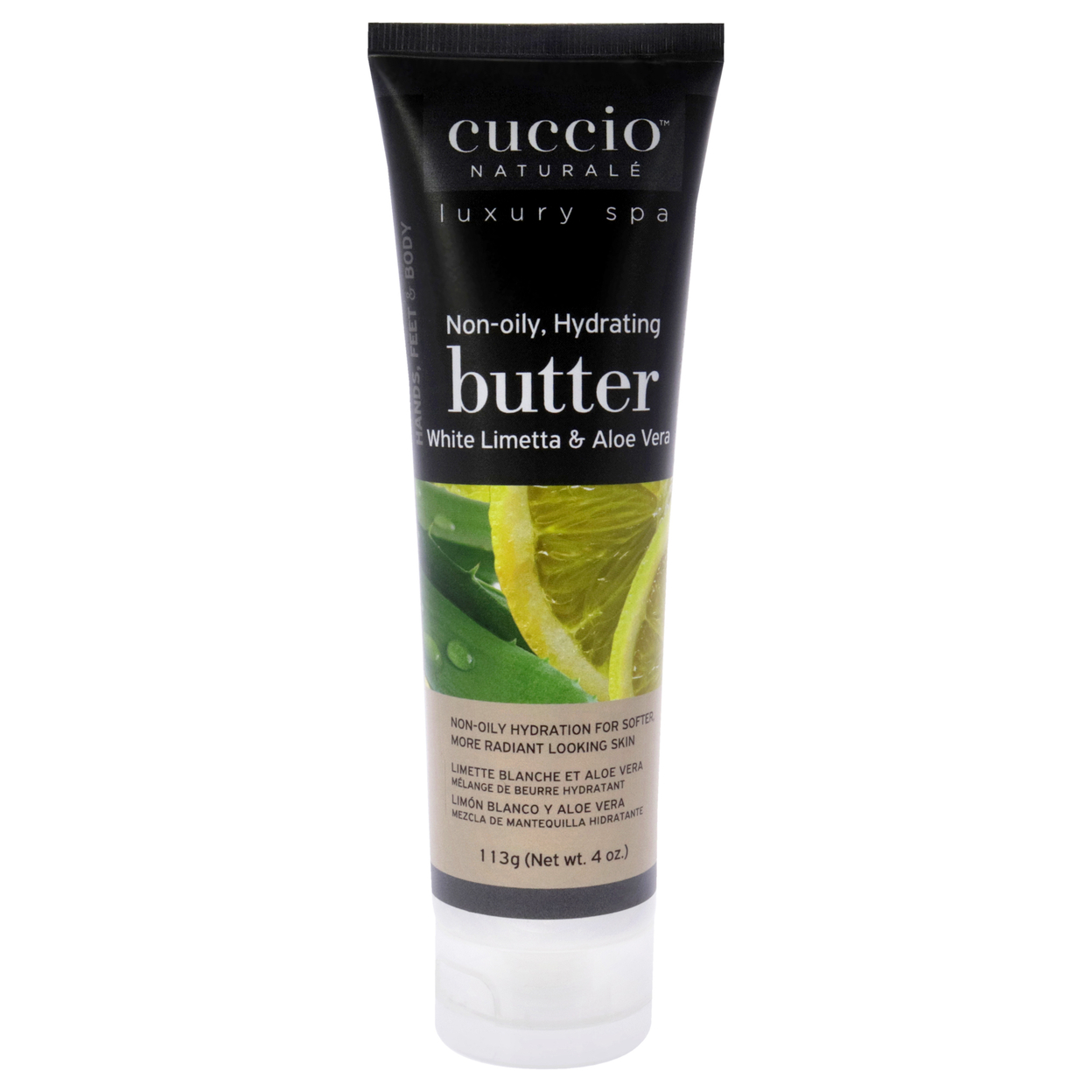 Cuccio Naturale Butter - White Limetta And Aloe Vera Body Cream 4 Oz