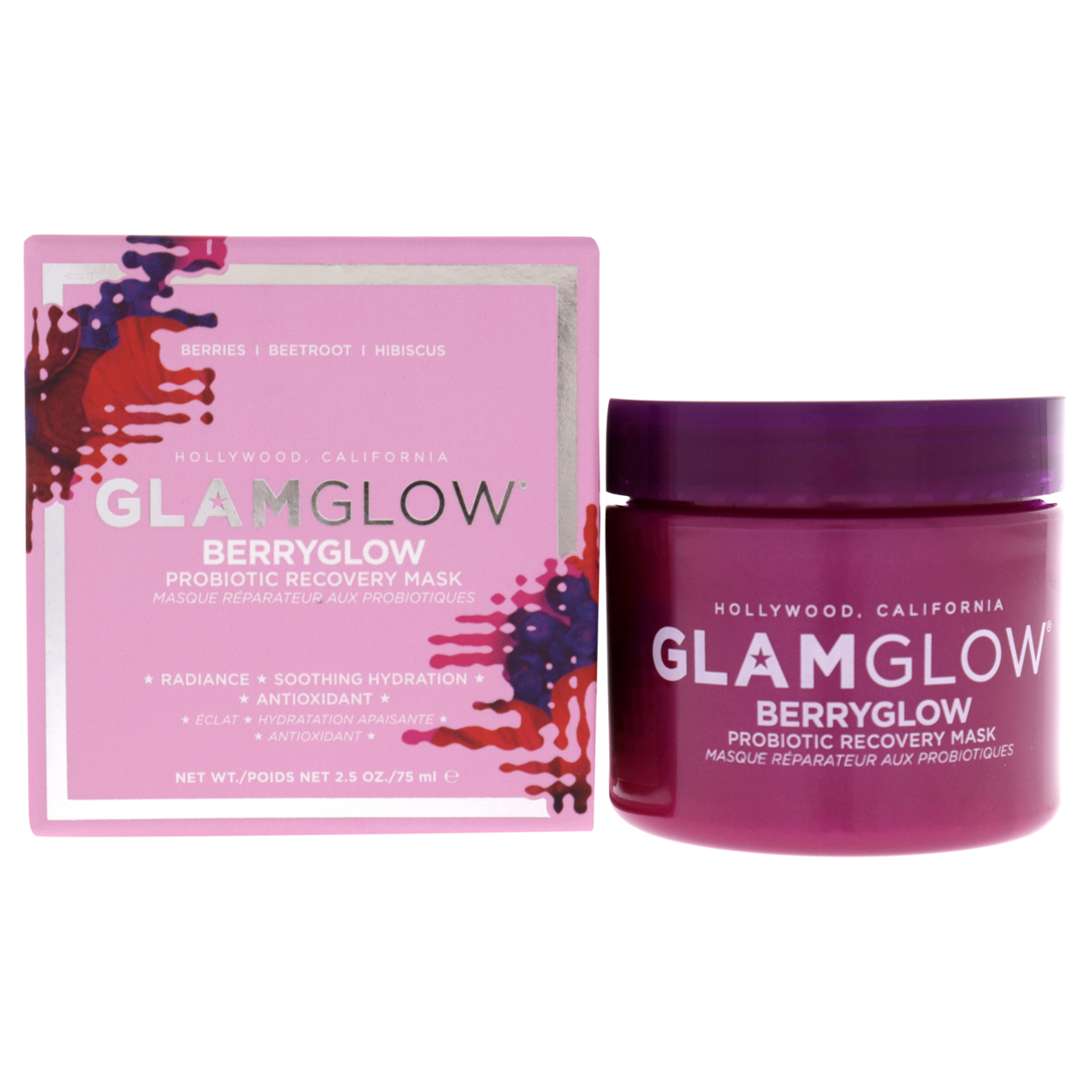 Glamglow Berryglow Probiotic Recovery Mask 2.5 Oz