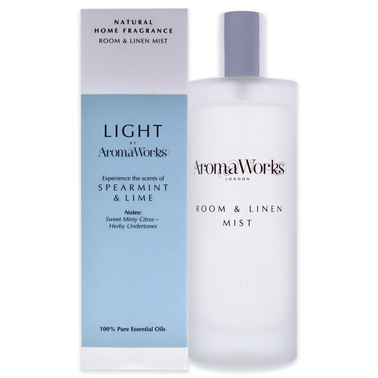 Aromaworks Light Room And Linen Mist - Spearmint And Lime Room Spray 3.38 Oz