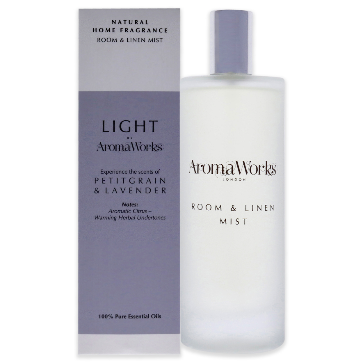 Aromaworks Light Room And Linen Mist - Petitgrain And Lavender Room Spray 3.4 Oz