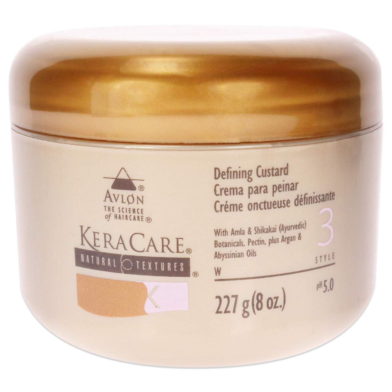 Avlon KeraCare Natural Defining Custard Cream 8 Oz