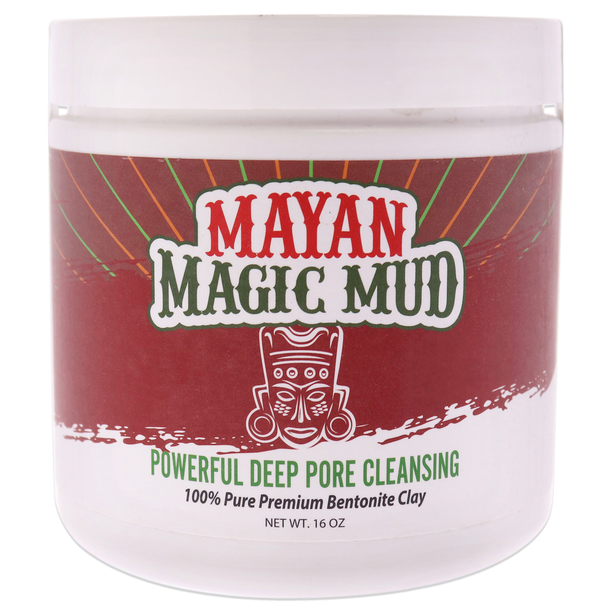 Mayan Magic Mud Powerful Deep Pore Cleansing Sodium Bentonite Clay Cleanser 16 Oz