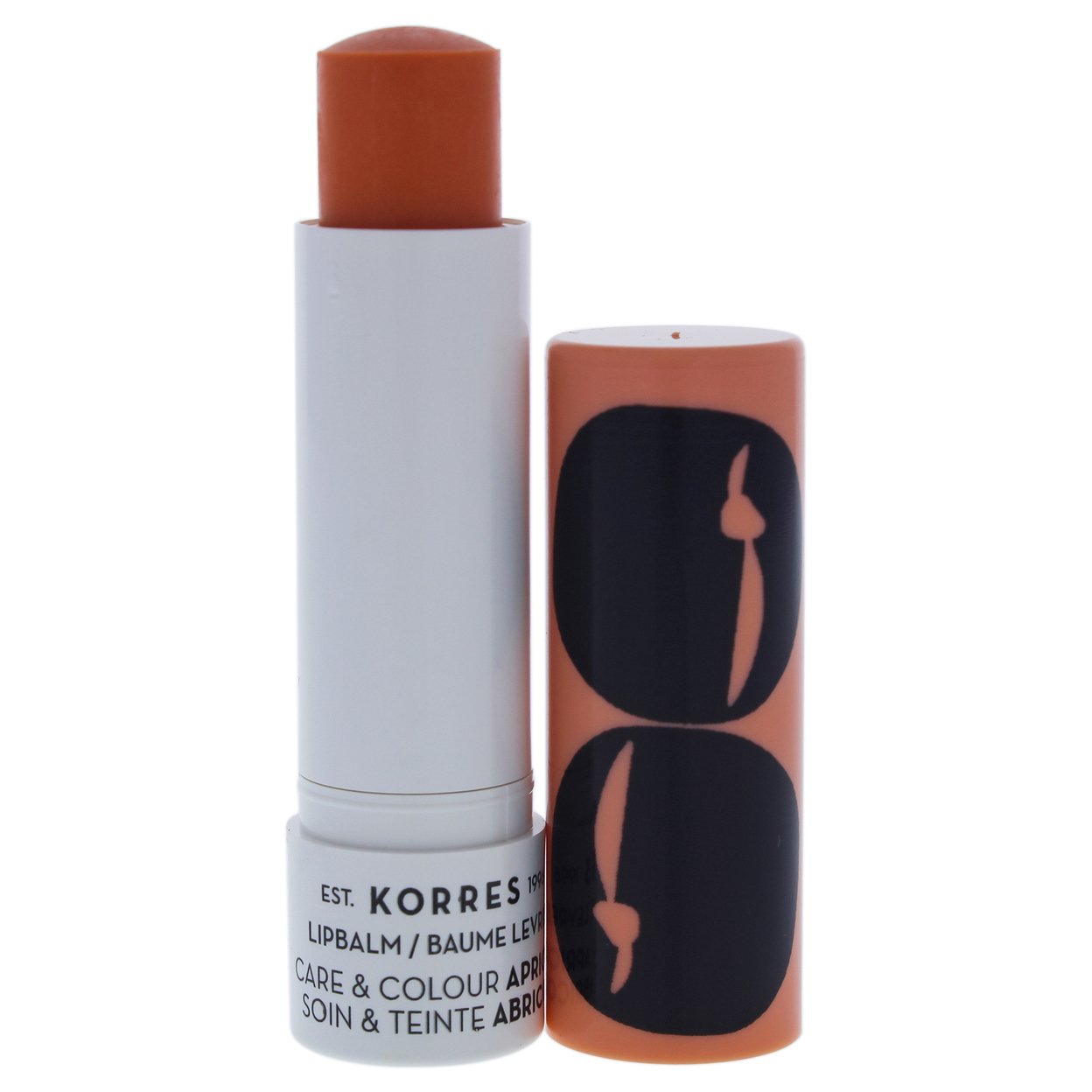 Korres Lip Balm Care And Colour Stick - Apricot 0.17 Oz