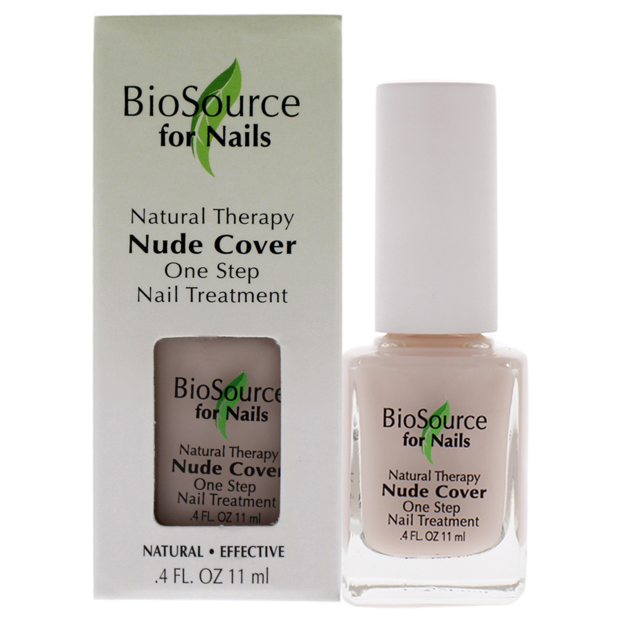 BioSource Natural Therapy Nude Cover Nail Treatment 0.4 Oz
