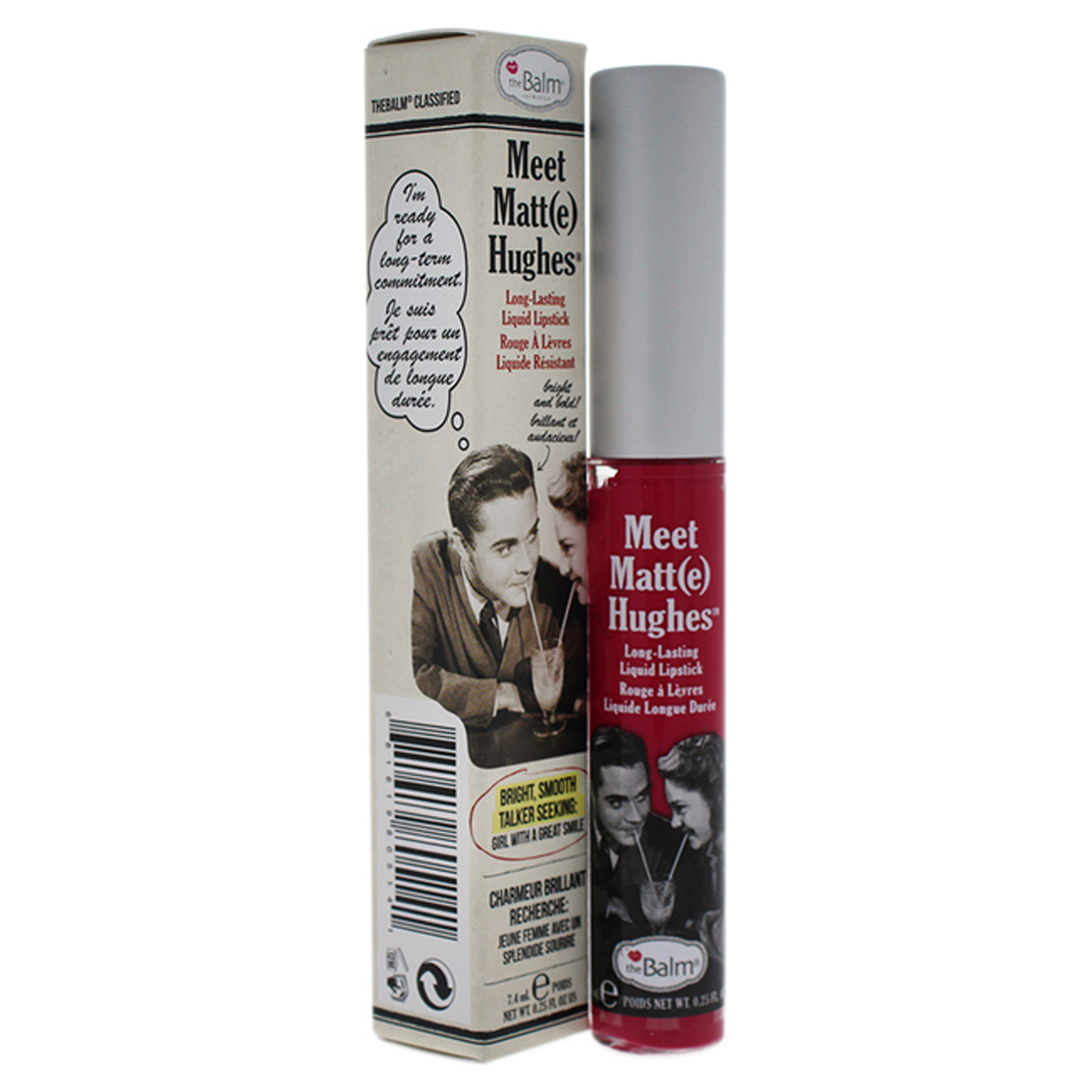 The Balm Meet Matte Hughes Long Lasting Liquid Lipstick - Sentimental Lip Gloss 0.25 Oz
