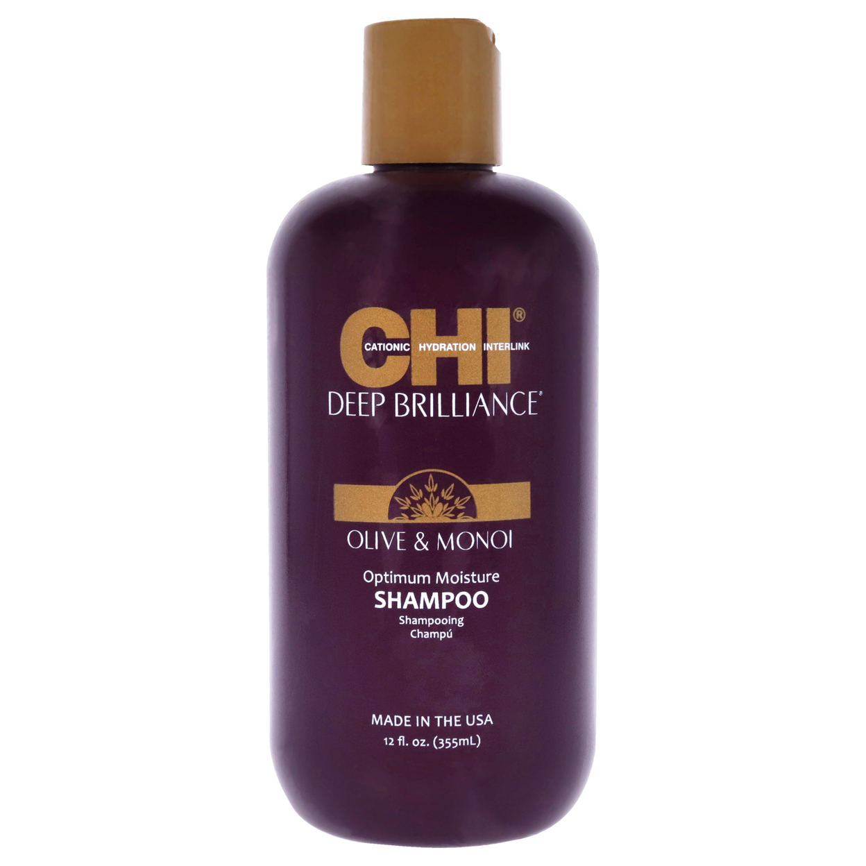CHI Unisex HAIRCARE Deep Brilliance Optimum Moisture Shampoo 12 Oz