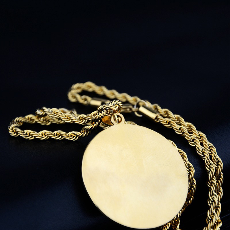 Retro Medusa Necklace Pendants - Gold-