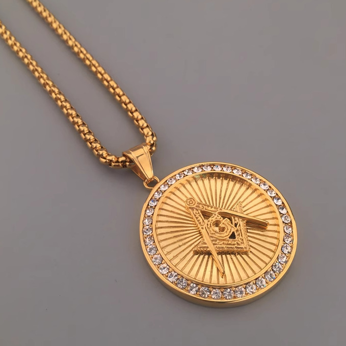 Fashion Edgy Necklace Letter Pendants - Gold