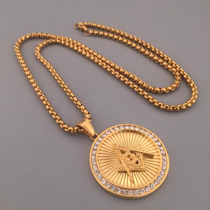 Fashion Edgy Necklace Letter Pendants - Gold