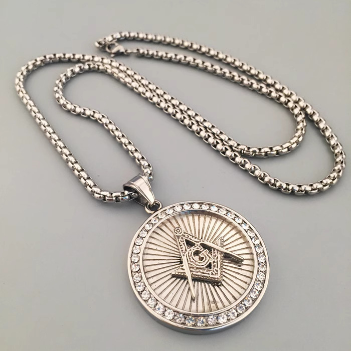 Fashion Edgy Necklace Letter Pendants - Silver