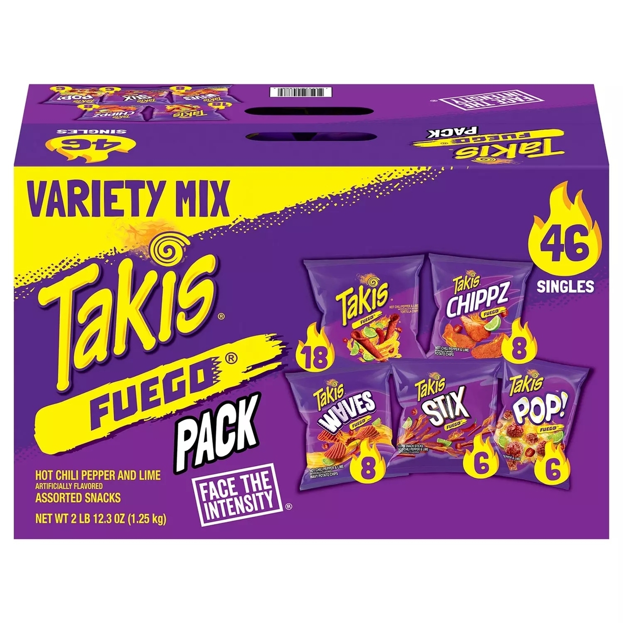 Takis Fuego Variety Mix, 1 Ounce (46 Pack)