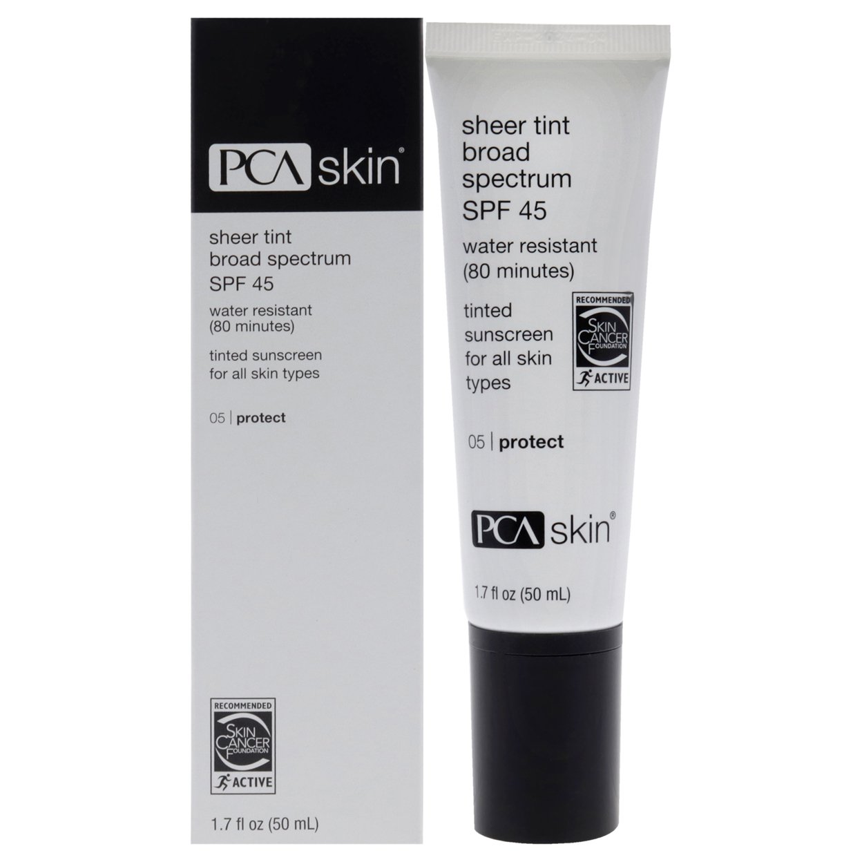 PCA Skin Sheer Tint SPF 45 Sunscreen 1.7 Oz