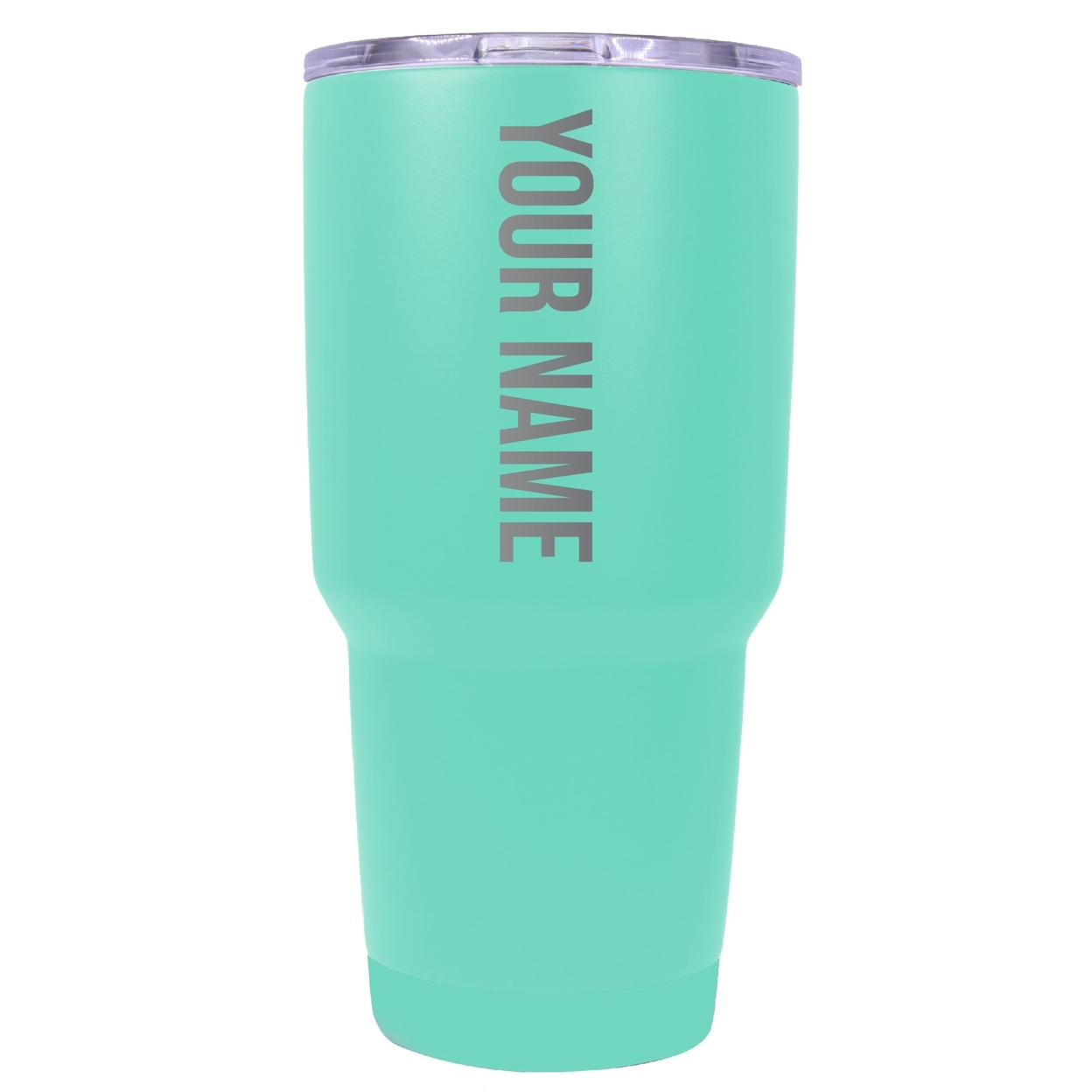 Customizable Laser Etched 24 Oz Insulated Stainless Steel Tumbler Personalized With Custom Name Or Message - Seafoam, 2 Pack