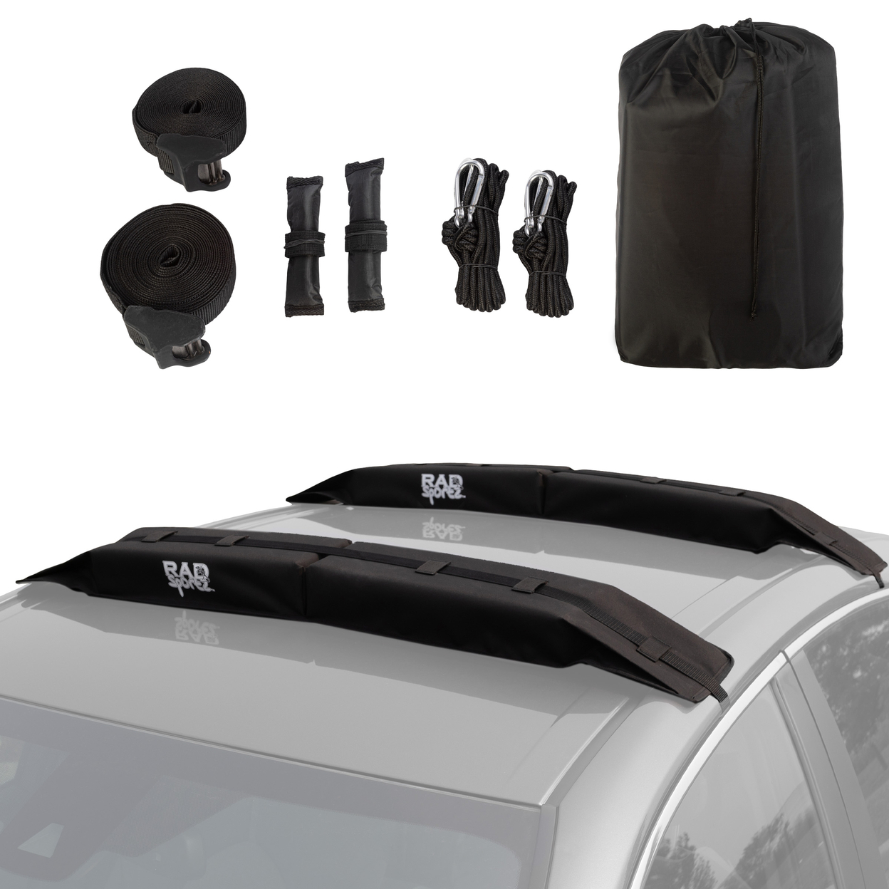 Kayak Roof Rack Universal Quick Loop Straps And Protective Pads
