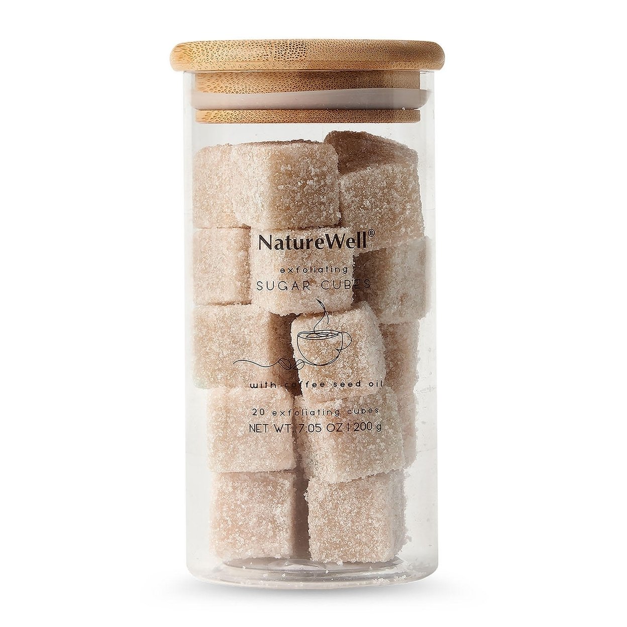 NatureWell Exfoliating Sugar Cubes, Grapefruit And Coffee, 20 Cubes (2 Pack)